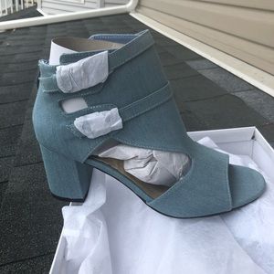 ASHRO Light Denim Low Heel